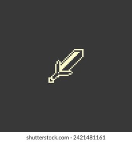 this is weapon icon in pixel art with simple color and black background ,this item good for presentations,stickers, icons, t shirt design,game asset,logo and project.