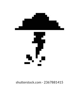 this is weather icon 1 bit style in pixel art with black color and white background ,this item good for presentations,stickers, icons, t shirt design,game asset,logo and your project.