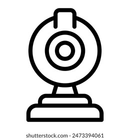 Este icono de cámara web es adecuado para nómadas digitales, freelancer, trabajar en casa, etc.