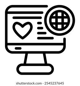 Este ícono de Sitio web es adecuado para voluntarios, personas humanitarias y de ayuda, etc.