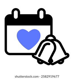 This Wedding Calendar icon is suitable for Wedding, Relationship, Valentine, etc