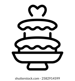 This Wedding Chocolate icon is suitable for Wedding, Relationship, Valentine, etc