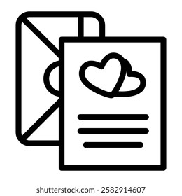 This Wedding Invitation icon is suitable for Wedding, Relationship, Valentine, etc