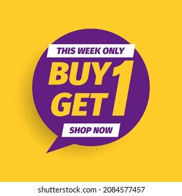 this week only, buy 1 get 1 banner or poster design for promotion