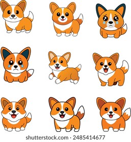 This is a Welsh Corgi  design ,animal vector design  with high quality eps format 