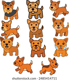 This is a Welsh Terrier design ,animal vector design  with high quality eps format 