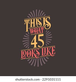 Así es como se ve 45, diseño de citas de 45 años