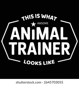 Esto es lo que gráfico de entrenador de animales