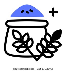 Dieses Weizensymbol ist für die Herbstsaison geeignet, etc.