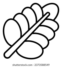 This wheat icon is suitable for Thanksgiving event and autumn season.