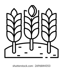 Dieses Weizensymbol ist für den Erntedanktag geeignet.