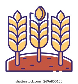 Este icono de trigo es adecuado para el Día de Acción de Gracias.
