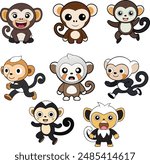 This is a White Faced Capuchin  design animal vector design with high quality eps format 