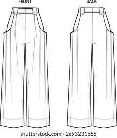 This is a wide leg pants
