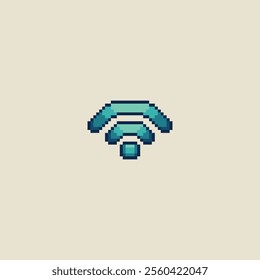 this is wifi icon in pixel art style this item good for presentations,stickers, icons, t shirt design,game asset,logo and your project.