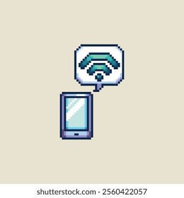 this is wifi icon in pixel art style this item good for presentations,stickers, icons, t shirt design,game asset,logo and your project.