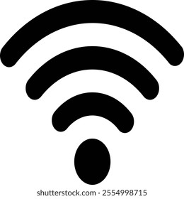 This WiFi real estate icon symbolizes connected living, ideal for illustrating smart homes, seamless connectivity, and tech-driven property solutions in modern real estate marketing.