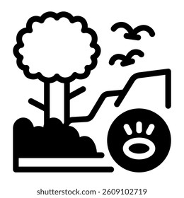 This Wildlife icon is suitable for Africa, Africa Day, etc