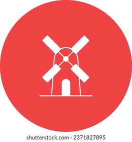 This is Windmill Line Vector Icon easily modified with filled and trendy colours combination, you'll find representations of essential of icon concepts.

