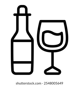 This Wine icon is suitable for winter season, holiday, Christmas, etc.