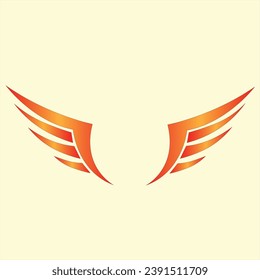 this is wings design vector