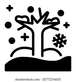 This Winter icon is suitable for weather, season, meteorology, etc.