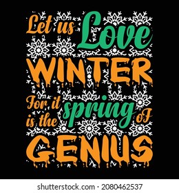 this is winter lover t-shirt design 