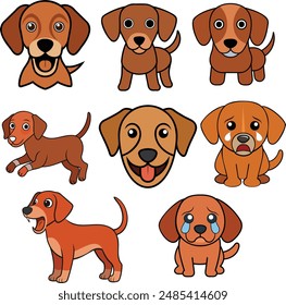 This is a Wirehaired Vizsla  design animal vector design with high quality eps format 