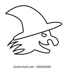 This is a Witch icon for Halloween