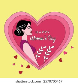 this is a women day vector design