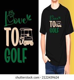 This is a wonderful creative custom golfing t-shirt Design.