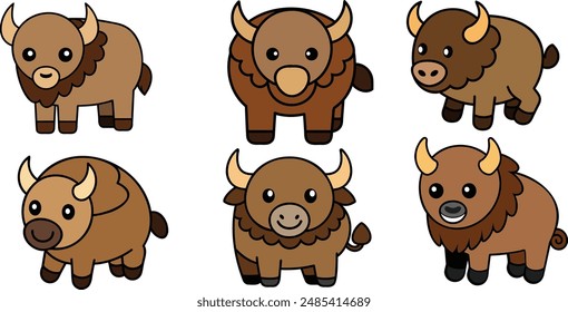 This is a Wood Bison design ,animal vector design  with high quality eps format 