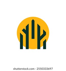 Este logotipo de 'Wood House' combina el encanto rústico con la simplicidad moderna, evocando la belleza natural y la artesanía de una casa de madera.