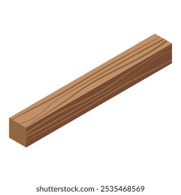 This wooden plank is ready for carpentry and construction projects