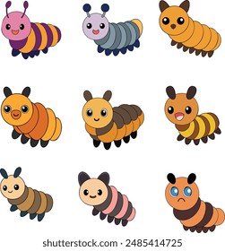 This is a Woolly Bear Caterpillar animal vector design , animal vector design  with high quality eps format 