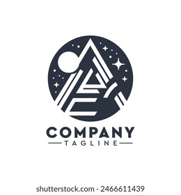 This word mark A logo is designed for, business, medical, magician, astro, luxury company, artistic, minimal, flat, geometric, circle logo,