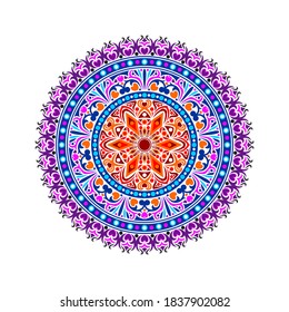 This is a work of mandala art made in as much detail as possible and combined with fariatic colors to create the maximum shape. files in eps format