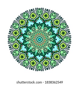 This is a work of mandala art made in as much detail as possible and combined with fariatic colors to create the maximum shape. files in eps format.
