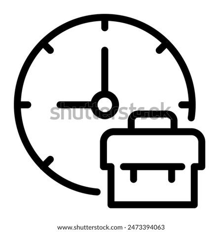 This Working Time icon is suitable for digital nomad, freelancer, working at home, etc.