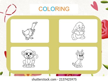 This worksheet is about the coloring activity.