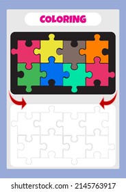 This worksheet is about the coloring activity.