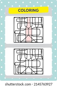 This worksheet is about the coloring activity.
