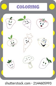 This worksheet is about coloring the pictures.