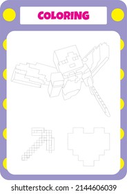 This worksheet is about coloring the pictures.