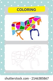 This worksheet is about coloring the pictures.