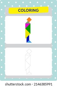 This worksheet is about coloring the pictures.