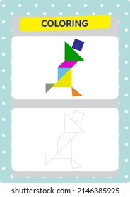 This worksheet is about coloring the pictures.