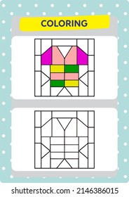 This worksheet is about coloring the pictures.