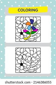 This worksheet is about coloring the pictures.