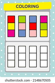 This worksheet is about coloring the pictures.